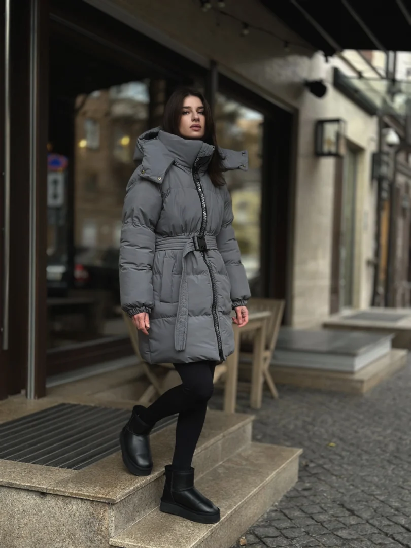 Куртка жіноча “AIR” COAT BLANKET сіра - COAT BLANKET - пуховики, куртки, одяг та багато іншого.
