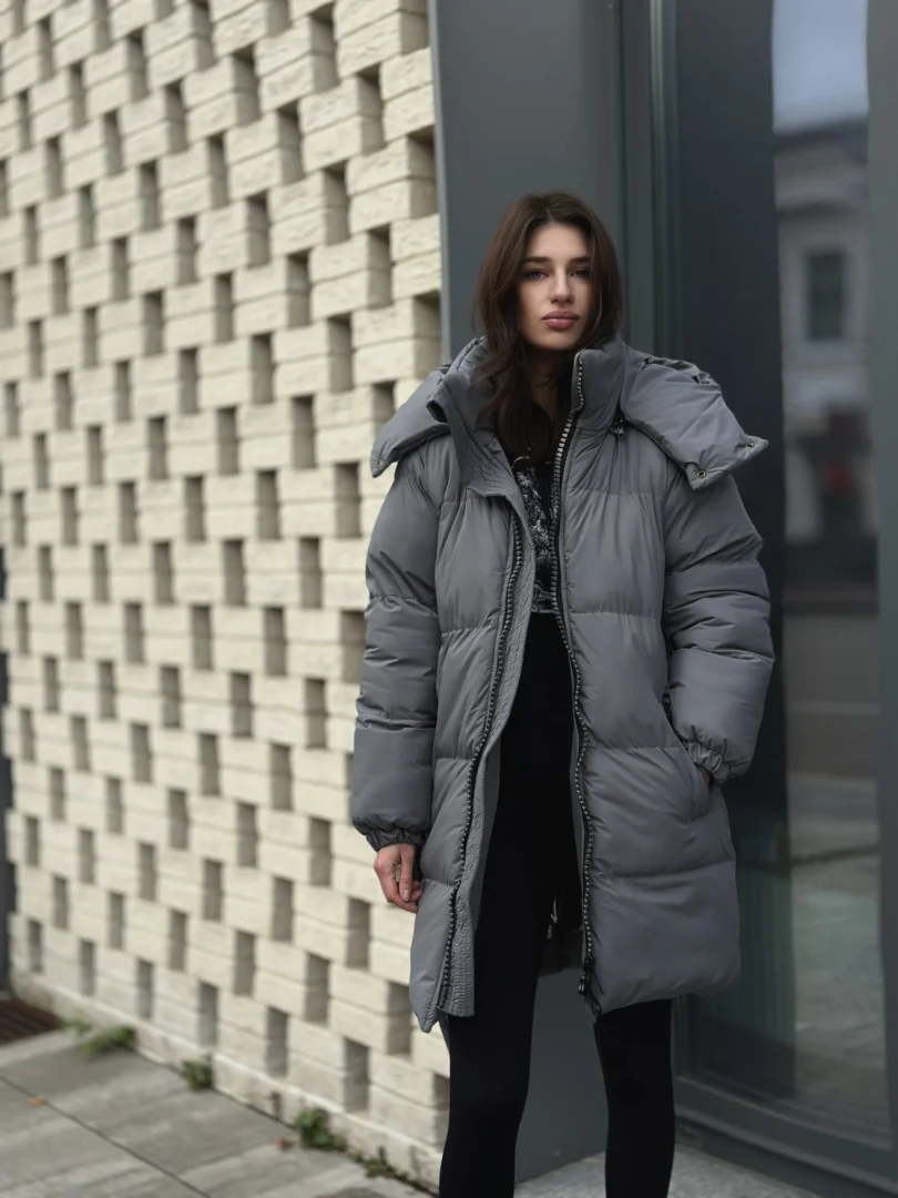 Куртка жіноча “AIR” COAT BLANKET сіра - COAT BLANKET - пуховики, куртки, одяг та багато іншого.