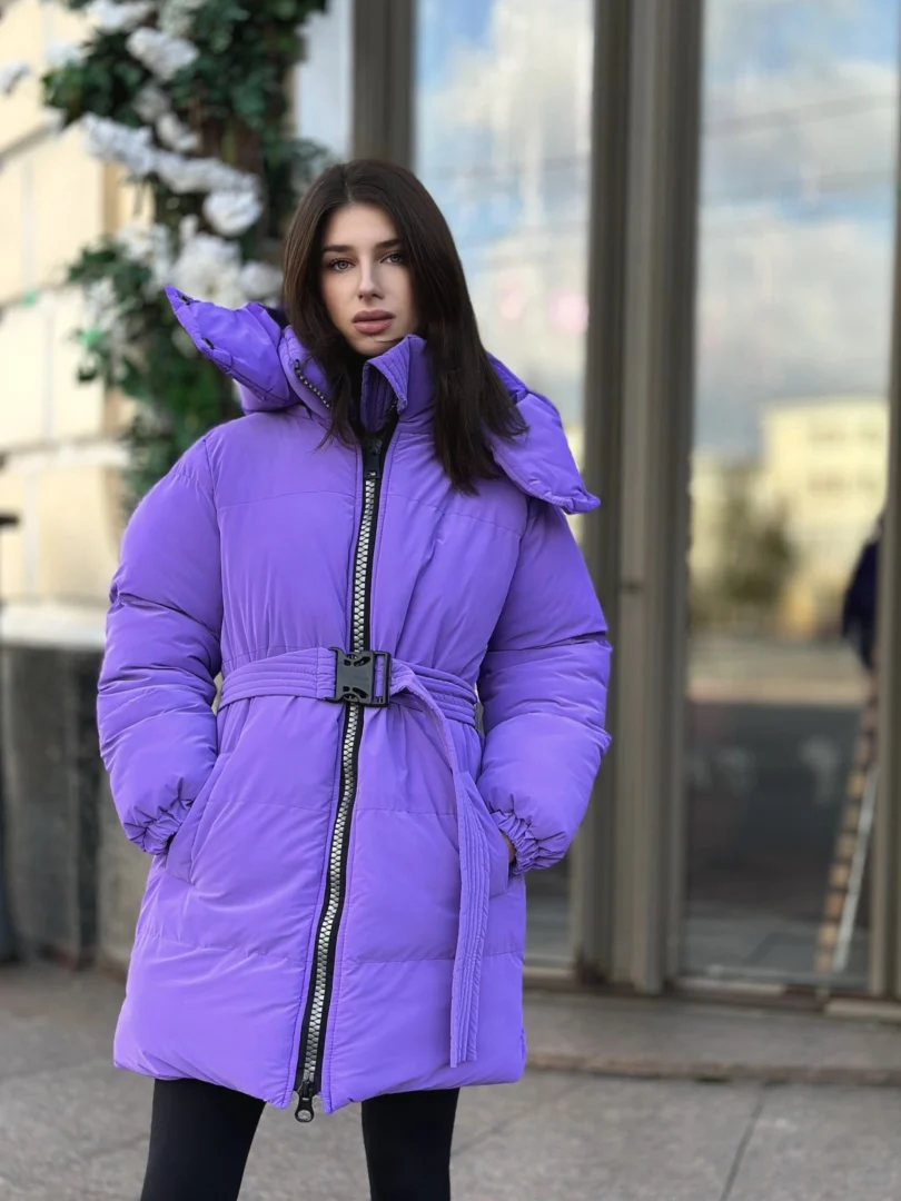 Куртка жіноча “AIR” COAT BLANKET фіолетовий-оксамит - COAT BLANKET - пуховики, куртки, одяг та багато іншого.